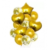 Kit Buquê Balão Dourado c/14 - Balões