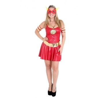 Fantasia The Flash Feminina Heat Girls Sulamericana