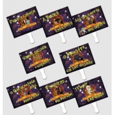 Kit Placas Halloween com Haste c/8 Kid Art - Halloween