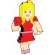 Painel Menina Game Minecraft Grintoy - Temas Infantis