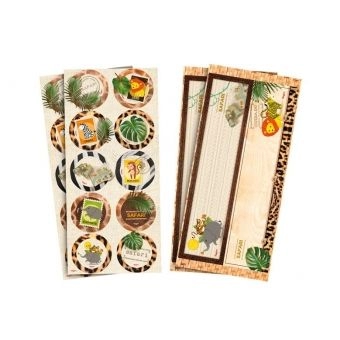 Adesivo Decorativo Safári c/4 cartelas Regina Festas