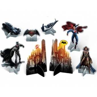 Decoração de Mesa Batman x Superman c/8 Festcolor