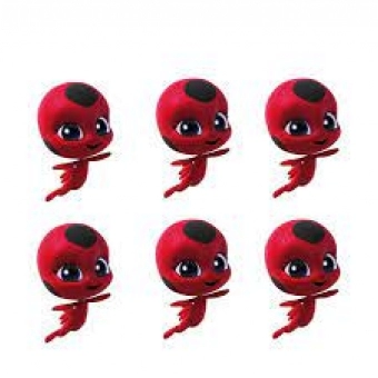 Micro Personagem E.V.A Miraculous Tikki c/6 Piffer