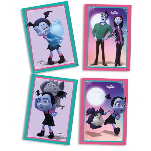 Quadros Decorativos Vampirina c/4 Festcolor - Temas Infantis