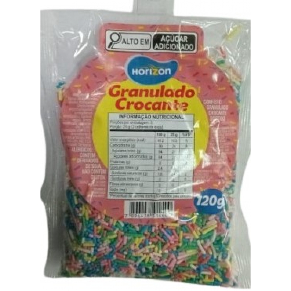 Granulado Colorido120g Horizon - Doces para festa
