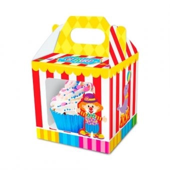 Caixa Cupcake Circo c/8 Junco