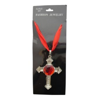 Crucifixo Vampiro Pedra Vermelha