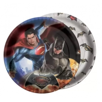 Prato Redondo Batman x Superman c/8 Festcolor