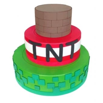 Bolo Fake Megapixel 3 Andares Modelo 2 Cia do E.V.A