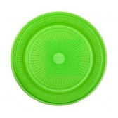 Prato 15cm Biodegradável Crystal Neon Verde c/10 Trik Trik - Descartáveis