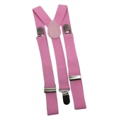 Suspensório Ajustável Infantil Liso Rosa - Temas Infantis