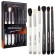 Kit Pincel Profissional Esfumar e Iluminar WB500 c/06 Macrilan - Maquiagem
