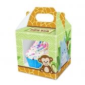 Caixa Cupcake Bem Vindo à Selva c/8 Junco - Temas infantis