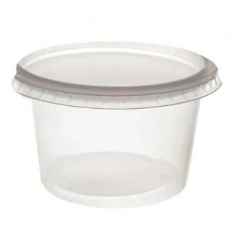 Pote Redondo c/ Tampa 200ml c/24u Prafesta