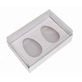 Caixa P/2 Ovos de Colher 50g Branca Kaixote - Páscoa