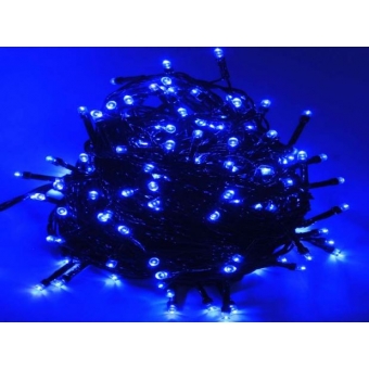 Pisca Pisca 100 Led 10 Metros 220V Azul Fio Verde