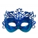 Máscara Veneza Metálica Glitter Azul - Máscaras