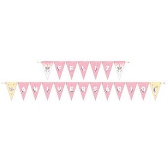 Faixa Feliz Aniversário Unicórnio Junco