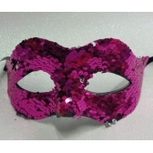 Máscara Veneza Paetê Prata e Pink - Máscaras