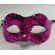 Máscara Veneza Paetê Prata e Pink - Máscaras