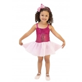Fantasia Bailarina Rosa Brink Model - Fantasias Infantis