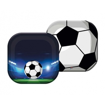 Prato Quadrado Futebol c/8 Junco