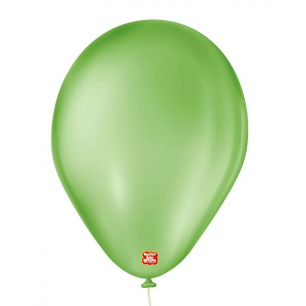 Balão 7 Liso Verde Maçã c/50 São Roque - Balões