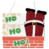 Placa MDF Natal Papai Noel Grinfest - Natal