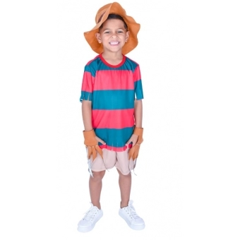 Fantasia Halloween Pesadelo Freddy Krueger Infantil Muvilê