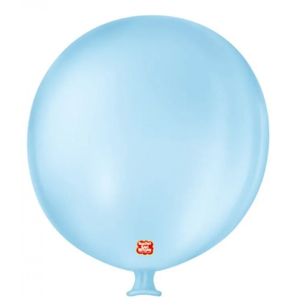 Balão Gigante Liso Azul Baby São Roque - Balões