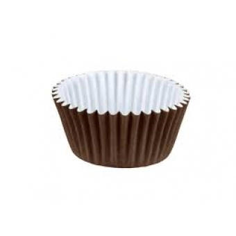 Forminha de Brigadeiro Colorida 5 Marrom c/100 Regina Festas