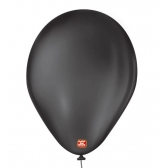 Balão 7 Liso Preto Ébano c/50 São Roque - Balões