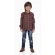 Camisa Junina Infantil Flanela Xadrez Laranja - Fantasias Juninas