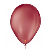 Balão 9 Liso Bordô c/50 São Roque - Balões