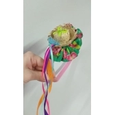 Tiara Junina Mini Chapéu Com Chita - Festa Junina