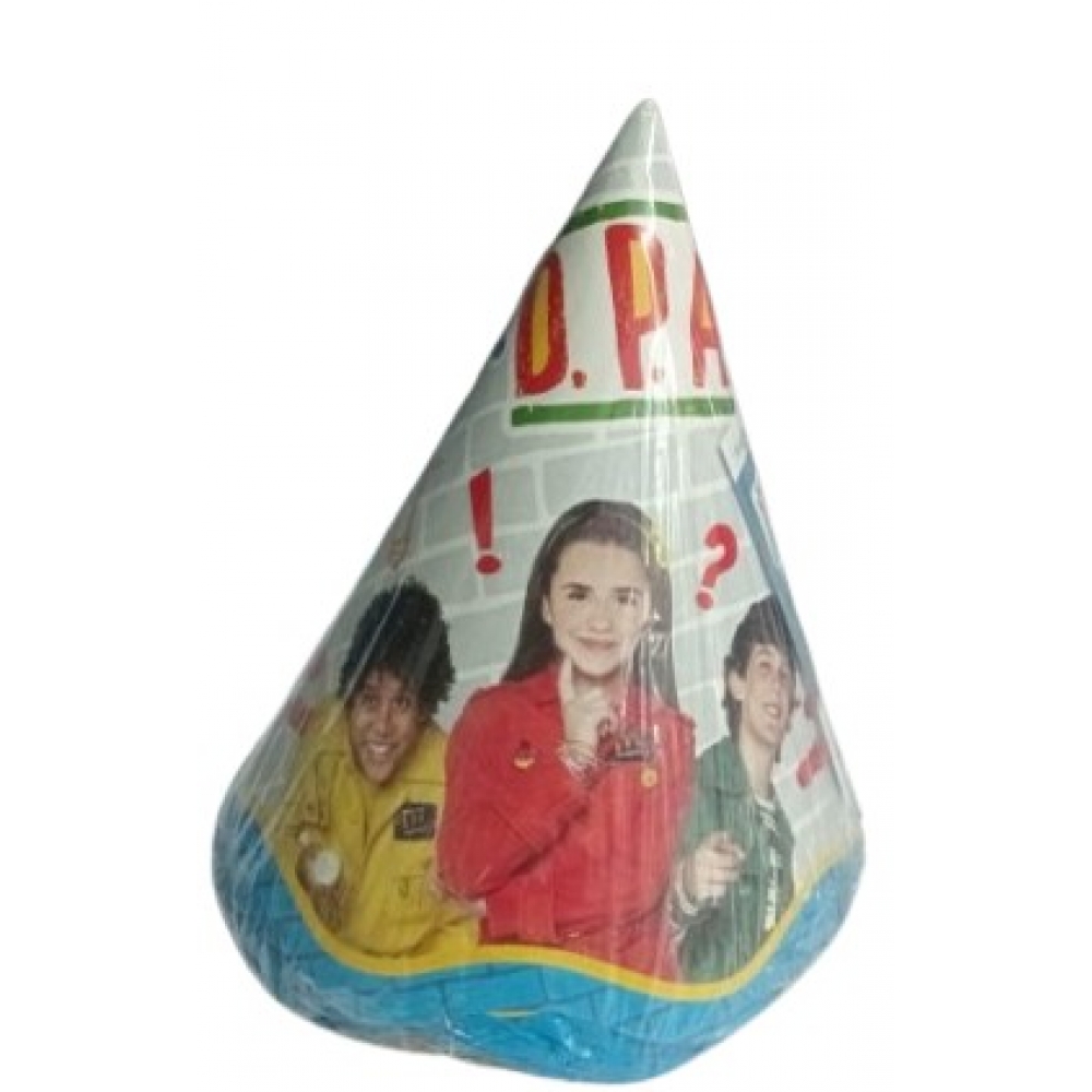Chapéu Cone DPA Detetives do Prédio Azul c/8 Festcolor - Outlet