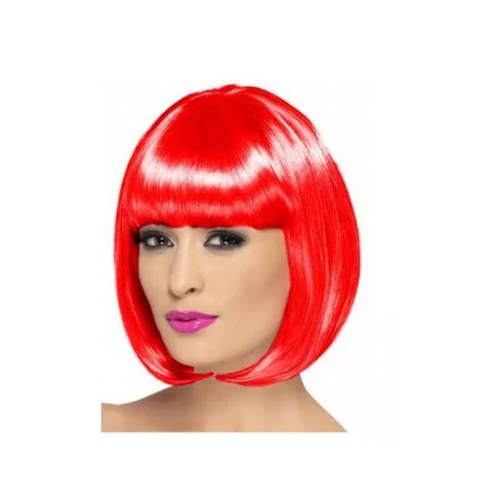 Peruca Sintética Chanel Vermelha - Perucas