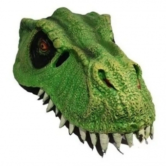 Máscara Látex Dinossauro Verde Importada