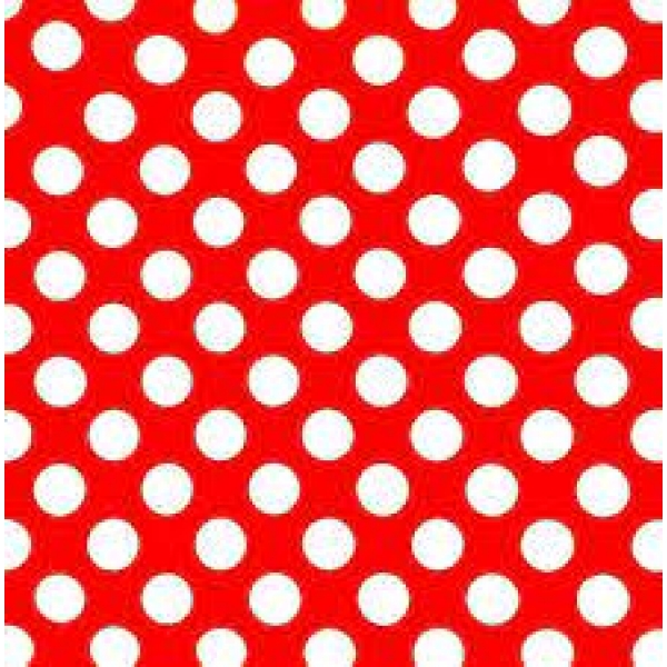 Toalha T.N.T Estampada Vermelha com Bola Branca c/5 - Temas Infantis