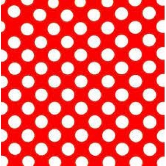 Toalha T.N.T Estampada Vermelha com Bola Branca c/5