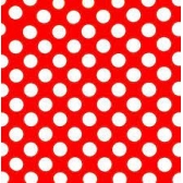 Toalha T.N.T Estampada Vermelha com Bola Branca c/5 - Temas Infantis