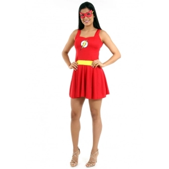 Fantasia The Flash Verão Adulto Sulamericana
