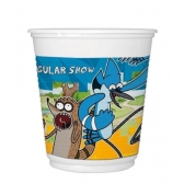 Copo de Plástico Descartável 200ml Regular Show c/8 Festcolor - Outlet