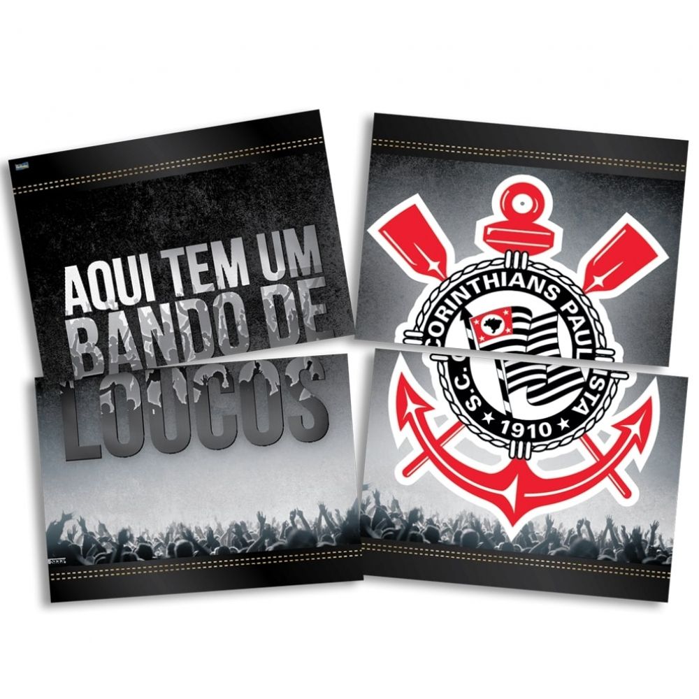 Painel Decorativo Corinthians Festcolor - Clubes de Futebol