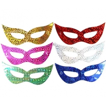 Máscara de Papel Holográfica c/12