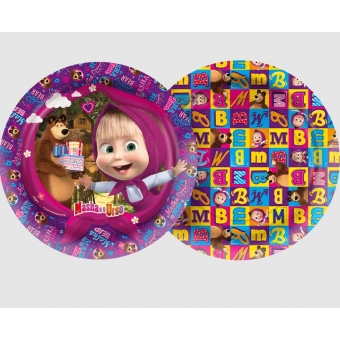Prato Redondo Masha e o Urso Clássica c/12 Regina Festas