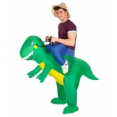 Fantasia Inflável Adulto Dinossauro Verde - Fantasias Adultos