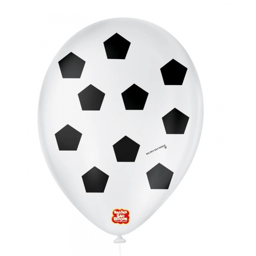 Balão Especial 9 Bola de Futebol c/25 São Roque - Balões