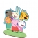 Personagem MDF M Turma Peppa Pig Festcolor - Temas Infantis