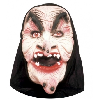 Máscara Látex Bruxa III Capuz Spook
